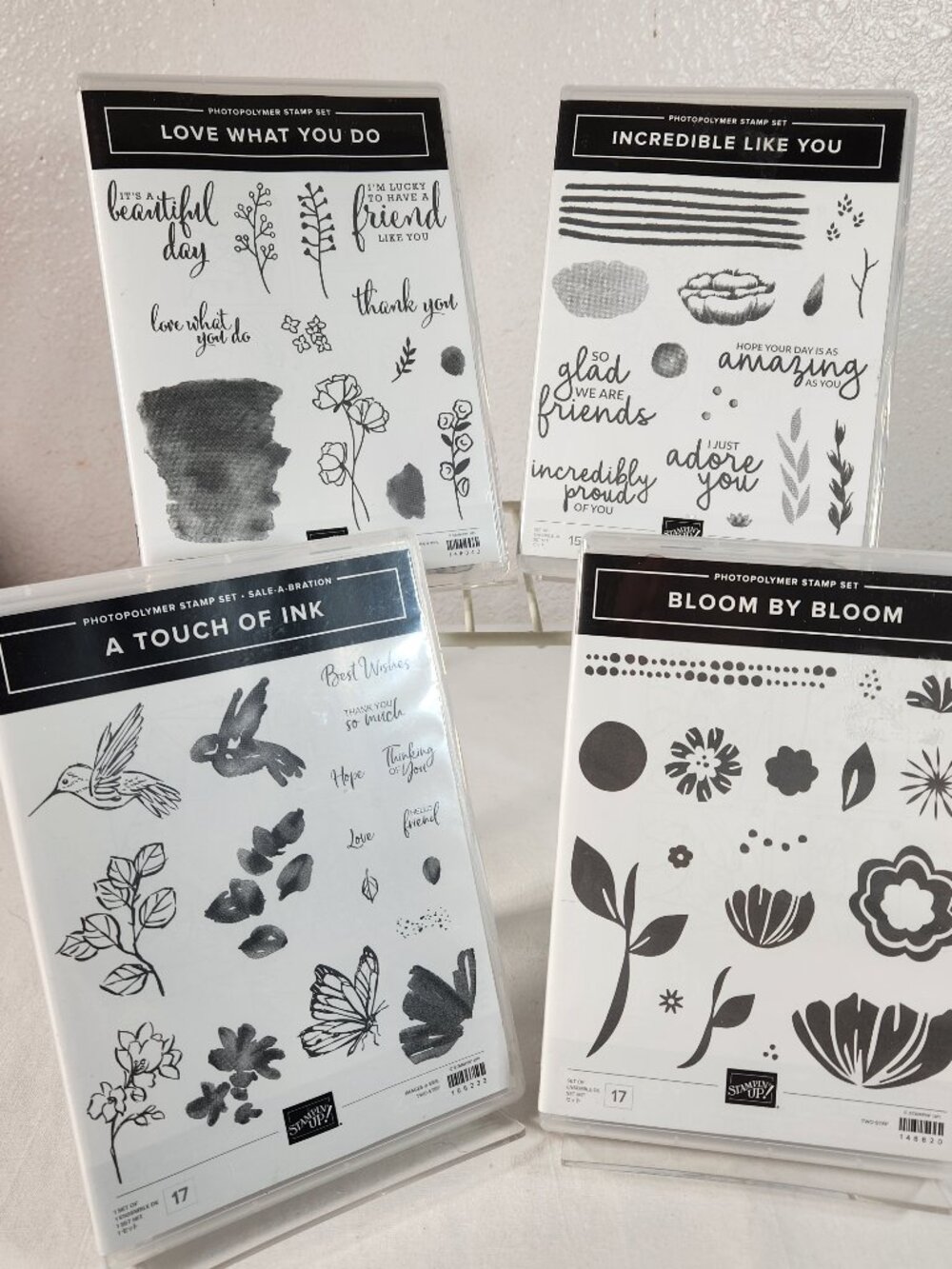 Stampin Up - Photopolymer Stamp Set Lot of 4 Blooms Nature Friendship + ...